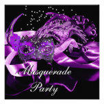 Le noir pourpre masque la partie de boule de masca faire-parts