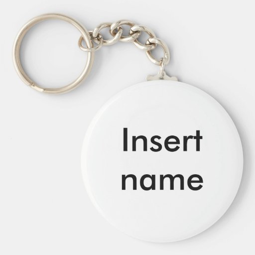 Le NOM d'INSERTION font votre propre d'un keychain Porte-clef