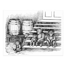 Le nounours a bu de trop de cidre carte postale