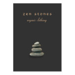 Le nouveau zen d'âge lapide le carte de visite pot
