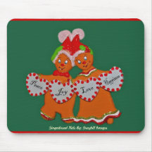 Le pain d'épice badine Mousepad Tapis De Souris
