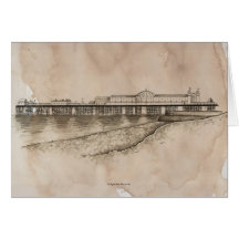 Le palais et le pilier marins de Brighton Carte De Vœux