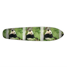 Le panda concernent une planche à roulettes