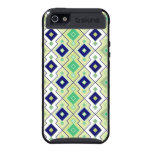 Le paon colore l'iPhone rhombique de motif 5 cas coque skinit