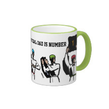 Le papa est cadeau de fête des pères du football # mugs
