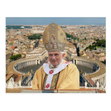 Le pape Benoît XVI avec Ville du Vatican Carte Postale