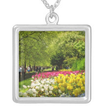 Le parc jaune de St James, Londres, Angleterre fle Pendentif