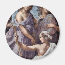 Le Parnassus par Raffael (la meilleure qualité) Magnets Pour Réfrigérateur