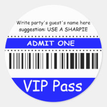 Le passage des enfants VIP d'amusement admettent u Autocollant Rond