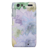 Le pastel artistique fleurit la caisse de Motorola coques case-mate