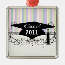 le pastel barre l'obtention du diplôme de diplômé décorations de noël