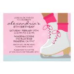 Le patin foncé rose de peau lace la partie de pati bristols personnalisés