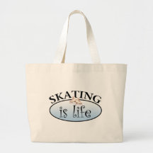 Le patinage est la vie sacs en toile