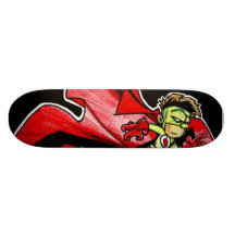 Le patineur d'Écarlate-Apple Skateboards