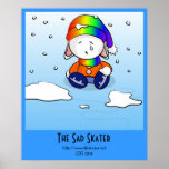 Le patineur triste posters