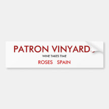 LE PATRON VINYARDS, ROSES   ESPAGNE, VIN PREND DU  ADHÉSIF POUR VOITURE