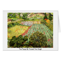 Le pavot par Vincent van Gogh Carte De Vœux