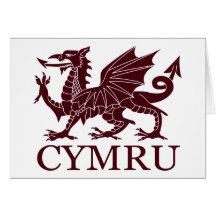 Le Pays de Galles CYMRU Carte De Vœux
