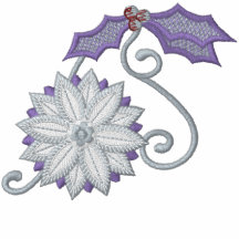 Le pays des merveilles d'hiver polos avec broderie