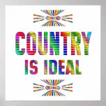 Le pays est idéal posters