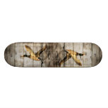 Le pays vintage rustique de barnwood penche le cha plateaux de skate