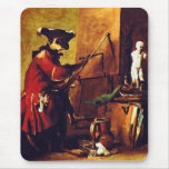 Le peintre de singe tapis de souris