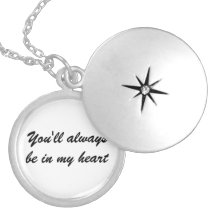 Le pendentif argenté "vous serez toujours à mon co