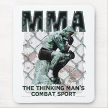 Le penseur de MIXED MARTIAL ART Tapis De Souris