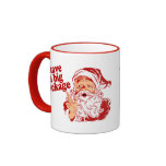 Le père noël a un grand paquet tasse