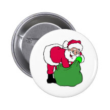 Le père noël atteint dans le paquet pin's