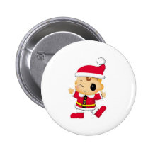 Le père noël pin's avec agrafe