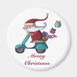 Le père noël Scooterist Magnets