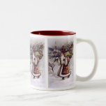 Le père noël sur le chemin tasse à café