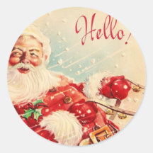 Le père noël vintage adhésifs
