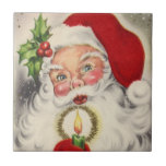 Le père noël vintage carreaux