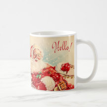Le père noël vintage mugs à café