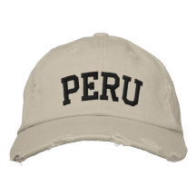 Le Pérou a brodé le chapeau Chapeau Brodé