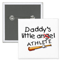 Le petit athlète du papa badges avec agrafe