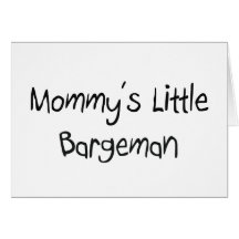 Le petit batelier de la maman carte de vœux
