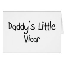 Le petit curé du papa carte de vœux