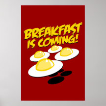 Le petit déjeuner vient ! affiche