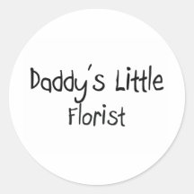 Le petit fleuriste du papa autocollant