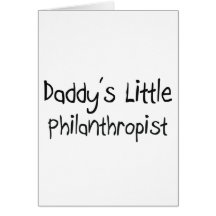 Le petit philanthrope du papa carte de vœux