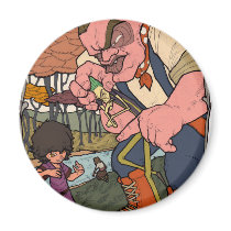 Le petit rêveur - hommes de navire de guerre et de magnets