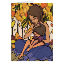 Le petit rêveur - mère et enfant cartes