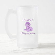 Le petit singe du papa (pourpre) mug