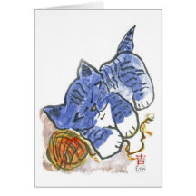 Le petit somme du bleu cartes
