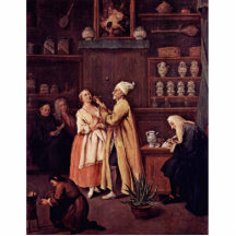 Le pharmacien par Longhi Pietro (la meilleure qual Photo En Découpe