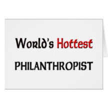 Le philanthrope le plus chaud des mondes carte de vœux
