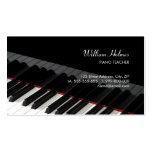 Le piano verrouille la carte d'industrie musicale cartes de visite professionnelles